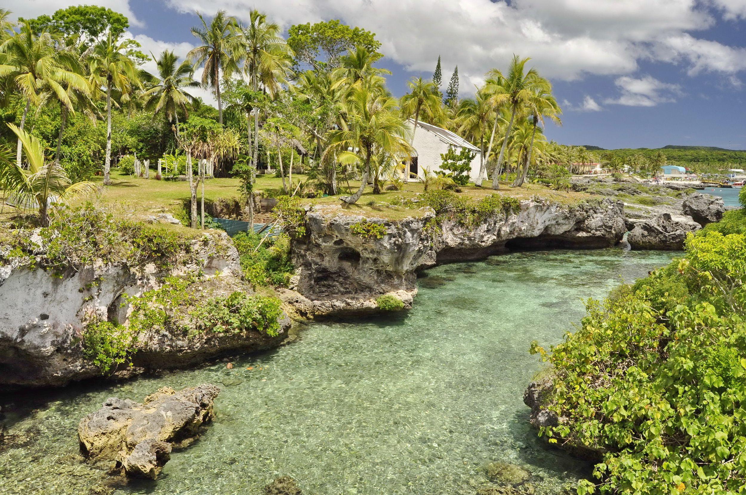 Una laguna sull'isola di Maré, Nuova Caledonia