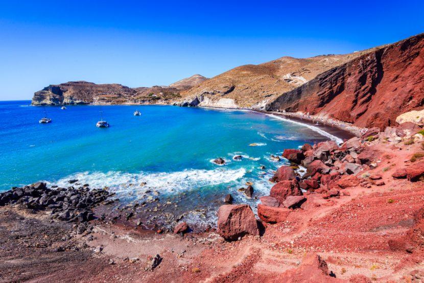 Santorini red Beach